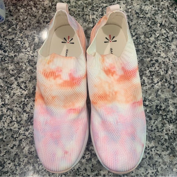 Isaac Mizrahi Live! Fly Knit Tie Dye Trainer Sneakers - Picture 6 of 13